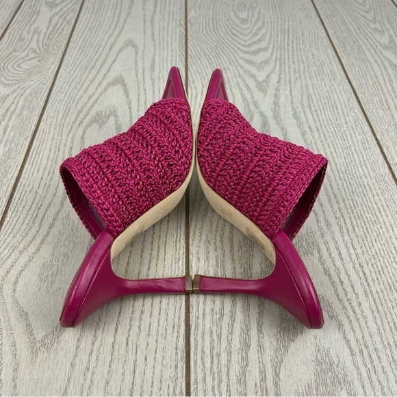 Marc Fisher LTD Women's Dako Woven Sandals 8.5M Medium Pink $140 - Picture 4 of 8